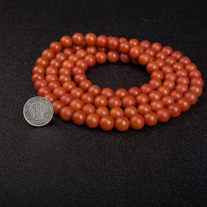 柿子红南红佛珠-红掌柜