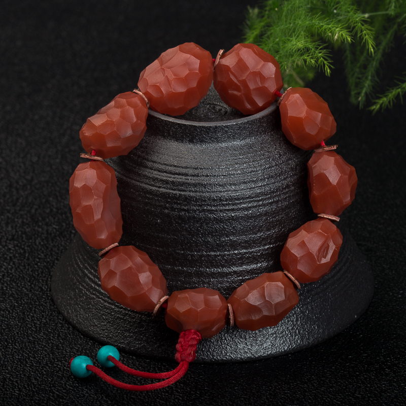 南红随形手串-红掌柜