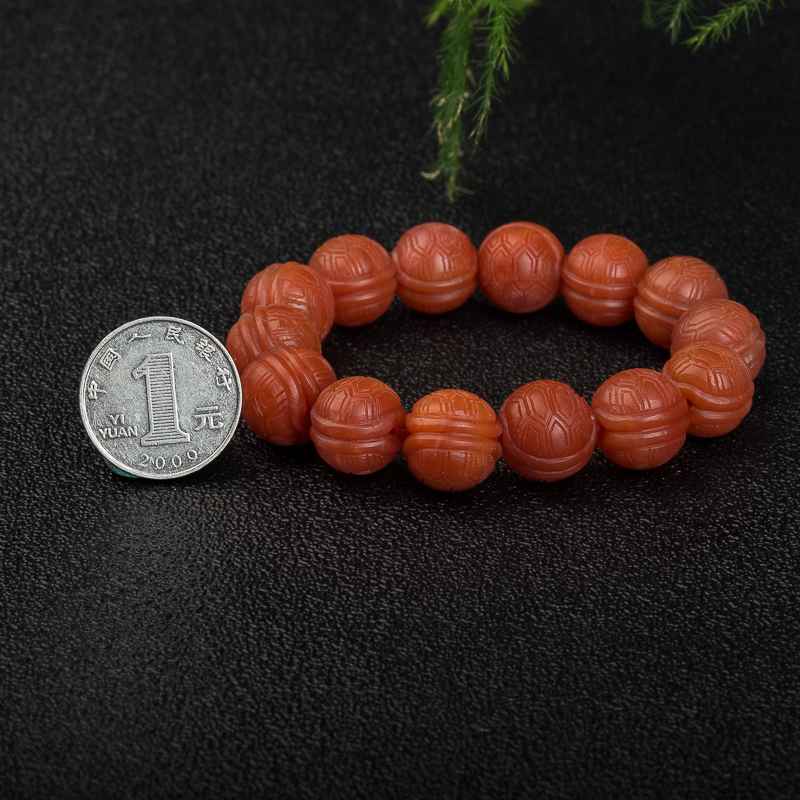 保山天然南红富甲天下手串-红掌柜