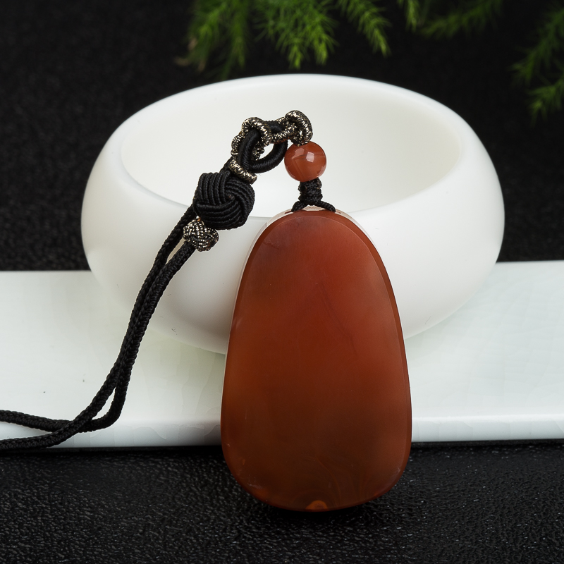 川料天然南红观音吊坠-红掌柜