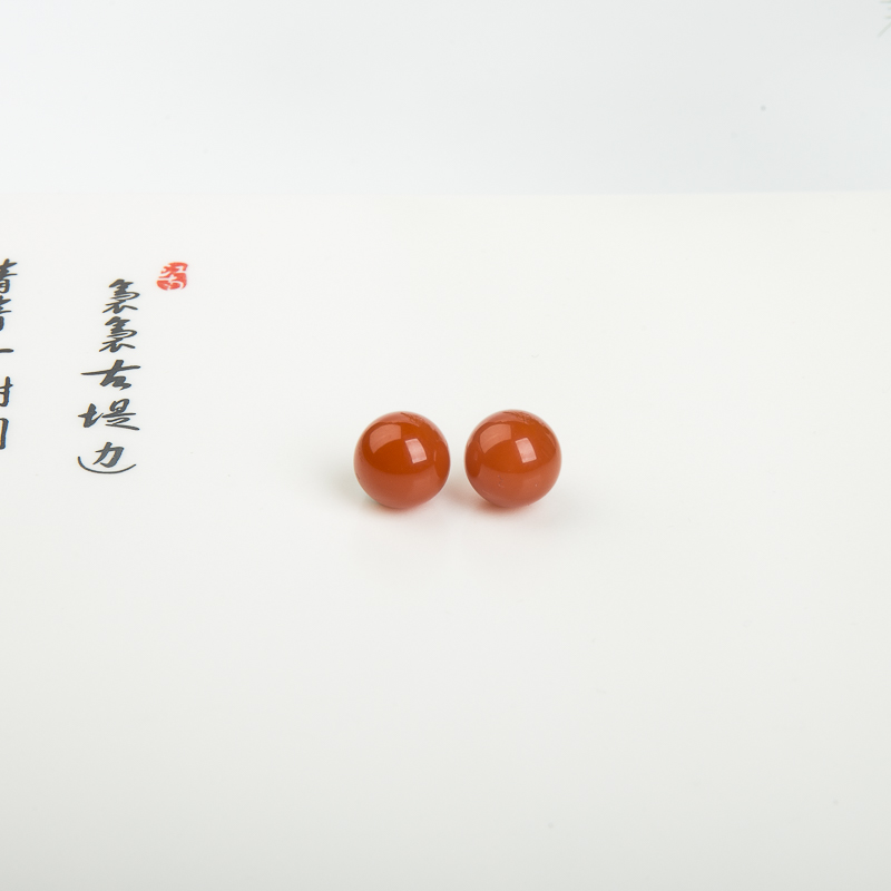 银镶四川南红套装-红掌柜