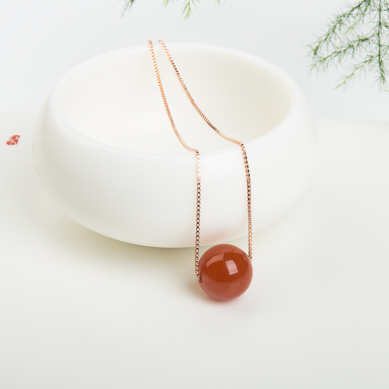 银镶四川天然南红套装-红掌柜