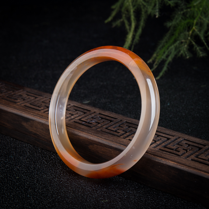 58.5mm南红平安镯-红掌柜