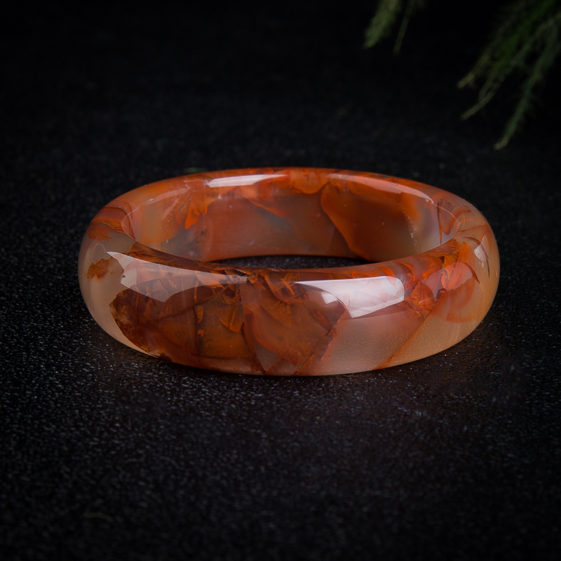 天然南红手镯-红掌柜