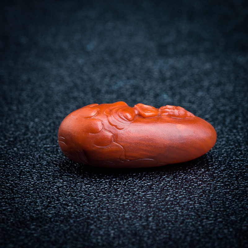 柿子红南红佛吊坠-红掌柜