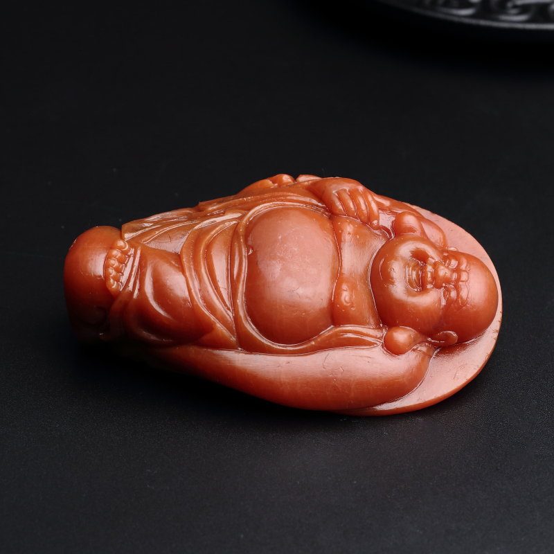 南红弥勒佛-红掌柜