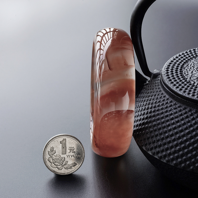 天然冰飘南红手镯 - 红掌柜