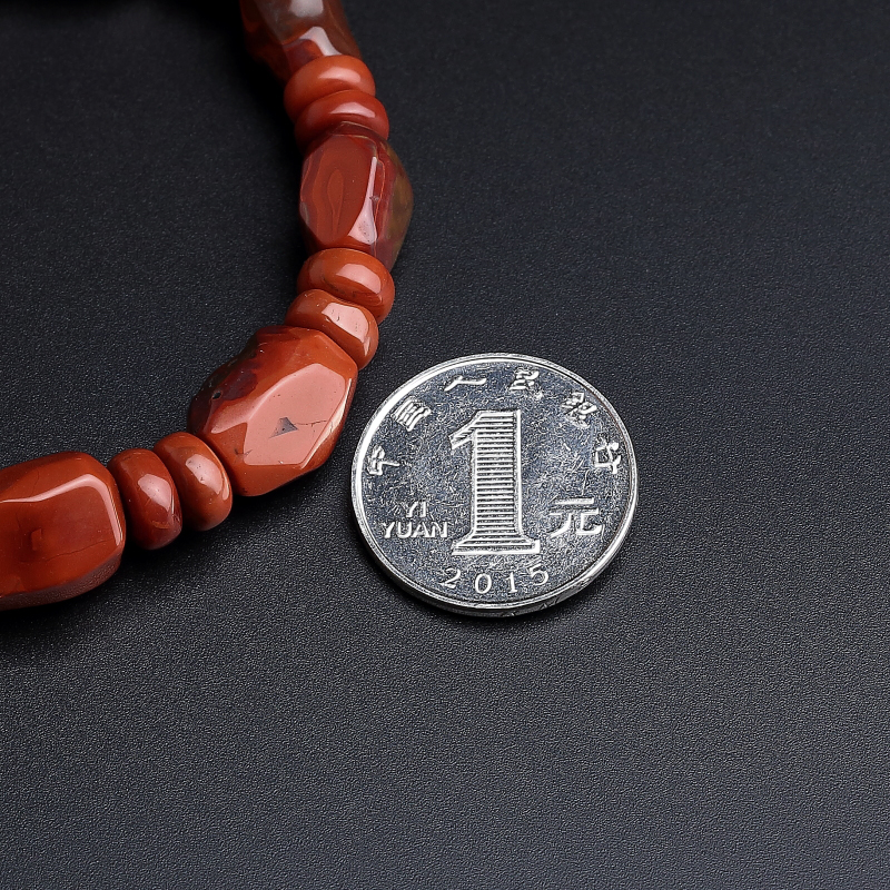 柿子红随形南红手串 - 红掌柜