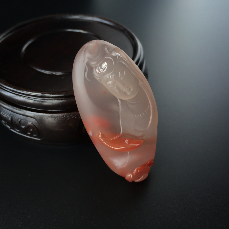 南红观音吊坠-红掌柜