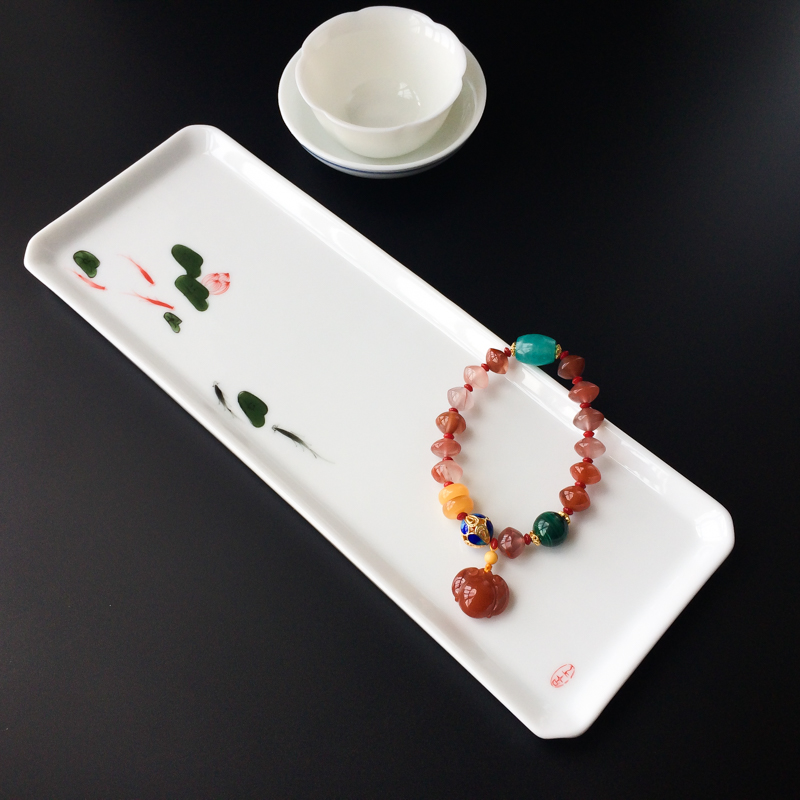 冰飘南红多宝手串-红掌柜