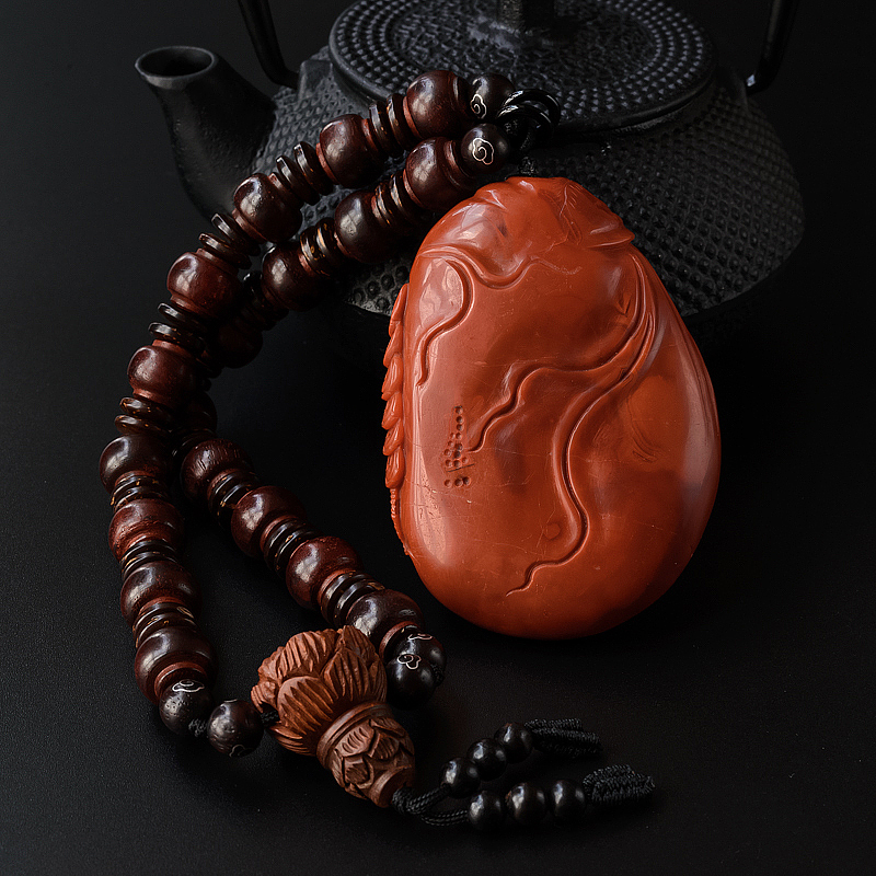 南红弥勒佛吊坠-红掌柜