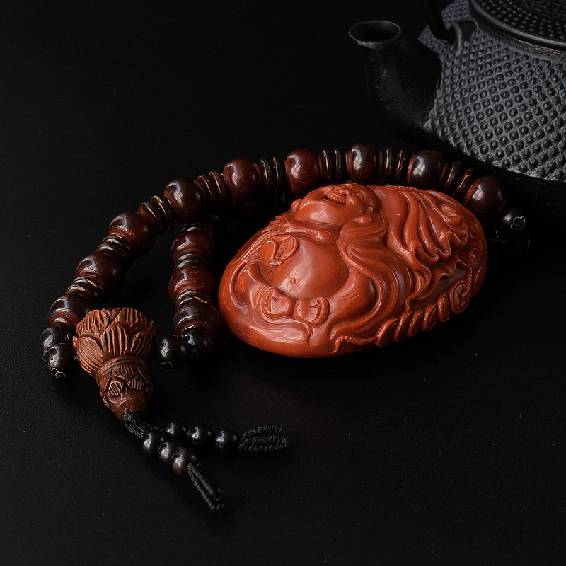 川料南红吊坠-红掌柜