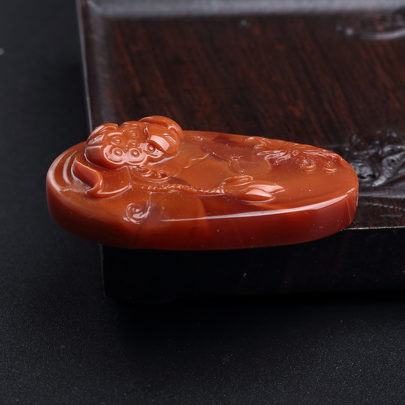 南红碟恋花-红掌柜