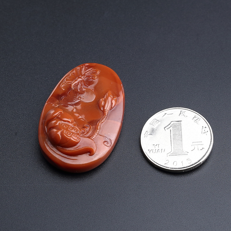 川料南红吊坠-红掌柜