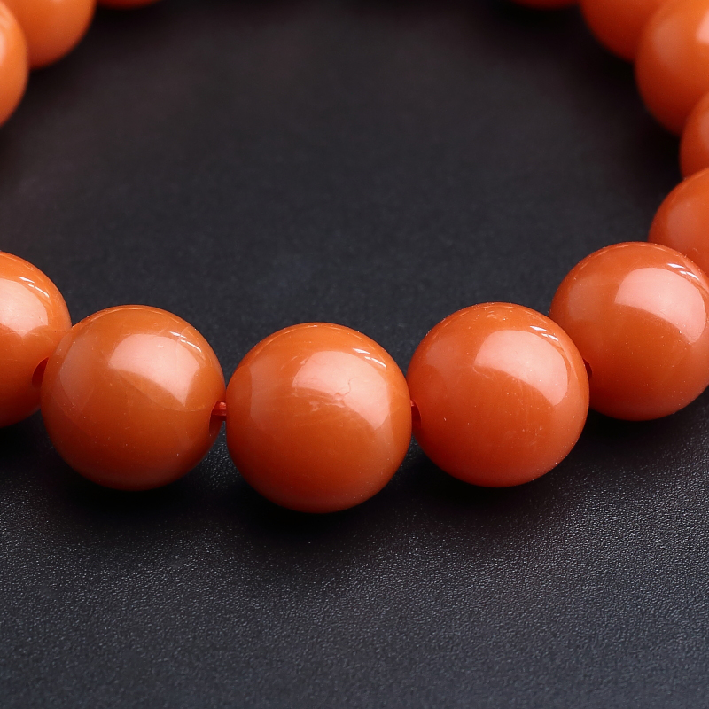 保山柿子红南红手串-红掌柜