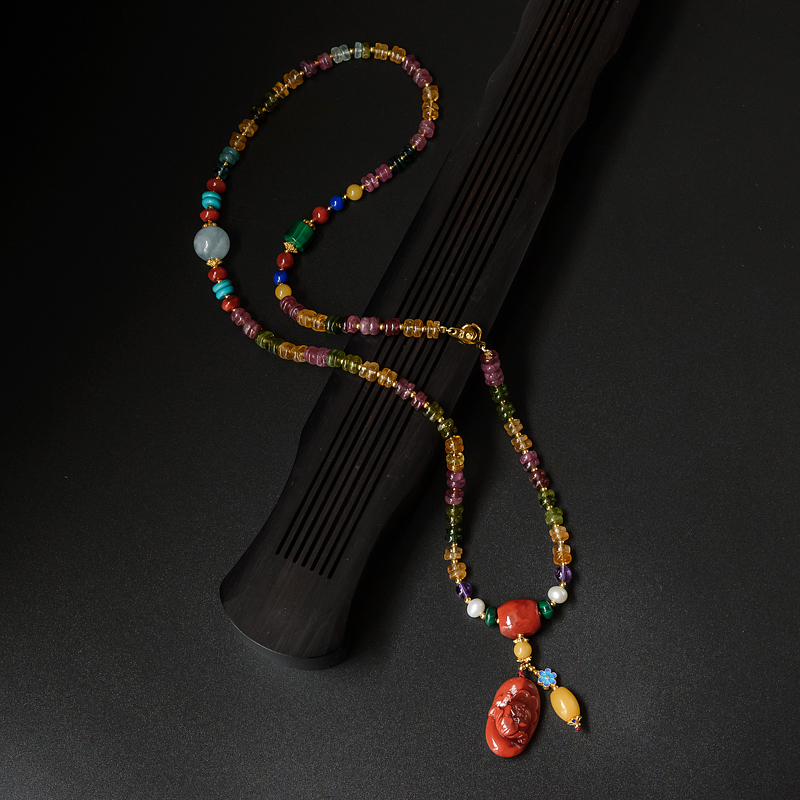 碧玺随形项链-红掌柜