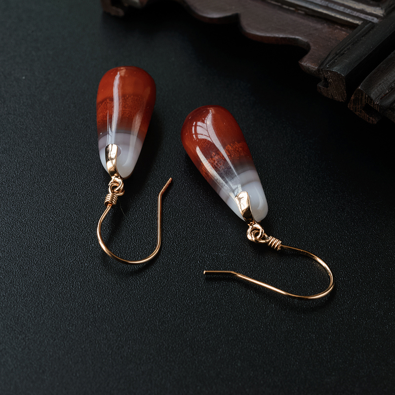 南红耳坠-红掌柜