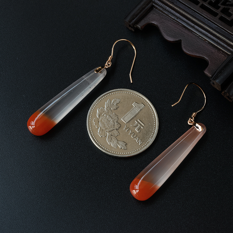 南红耳坠-红掌柜