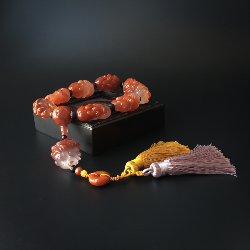 南红十八罗汉手持 - 红掌柜