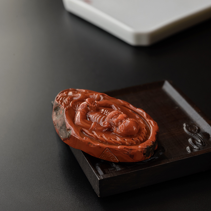 南红降龙罗汉-红掌柜