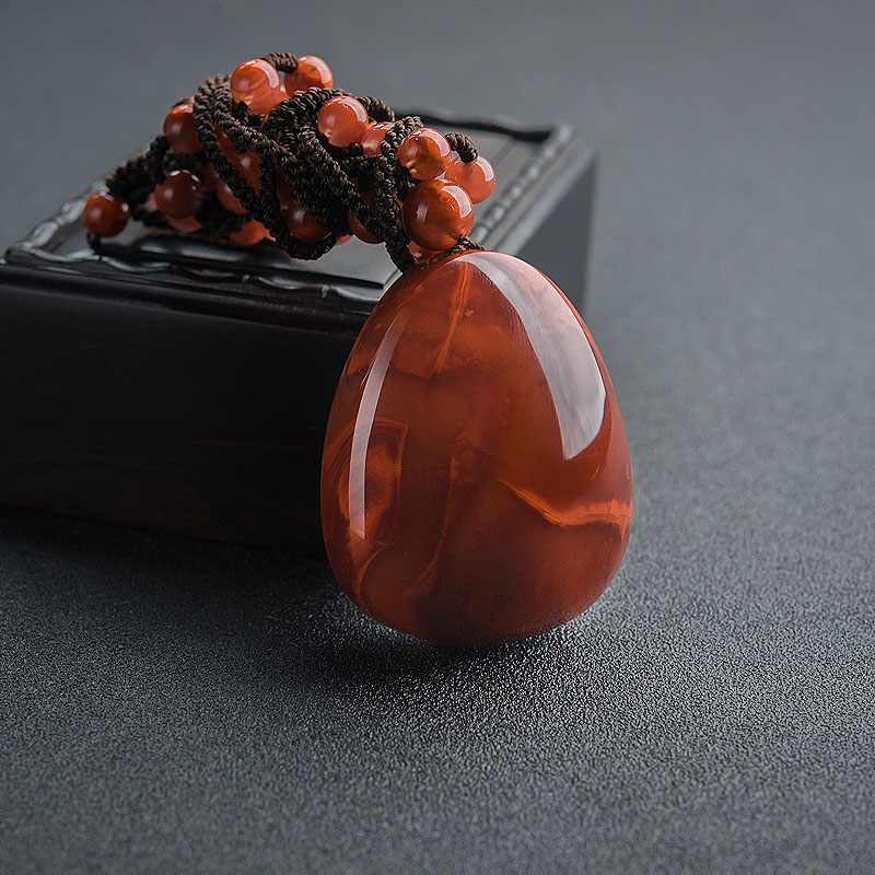 南红水滴吊坠-红掌柜