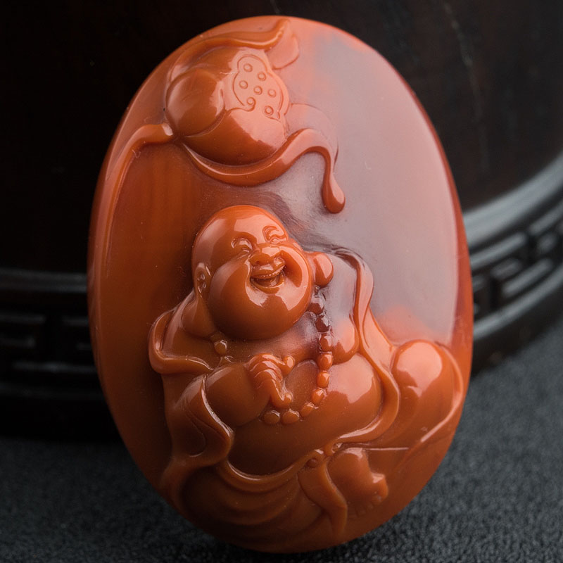 保山南红弥勒佛-红掌柜