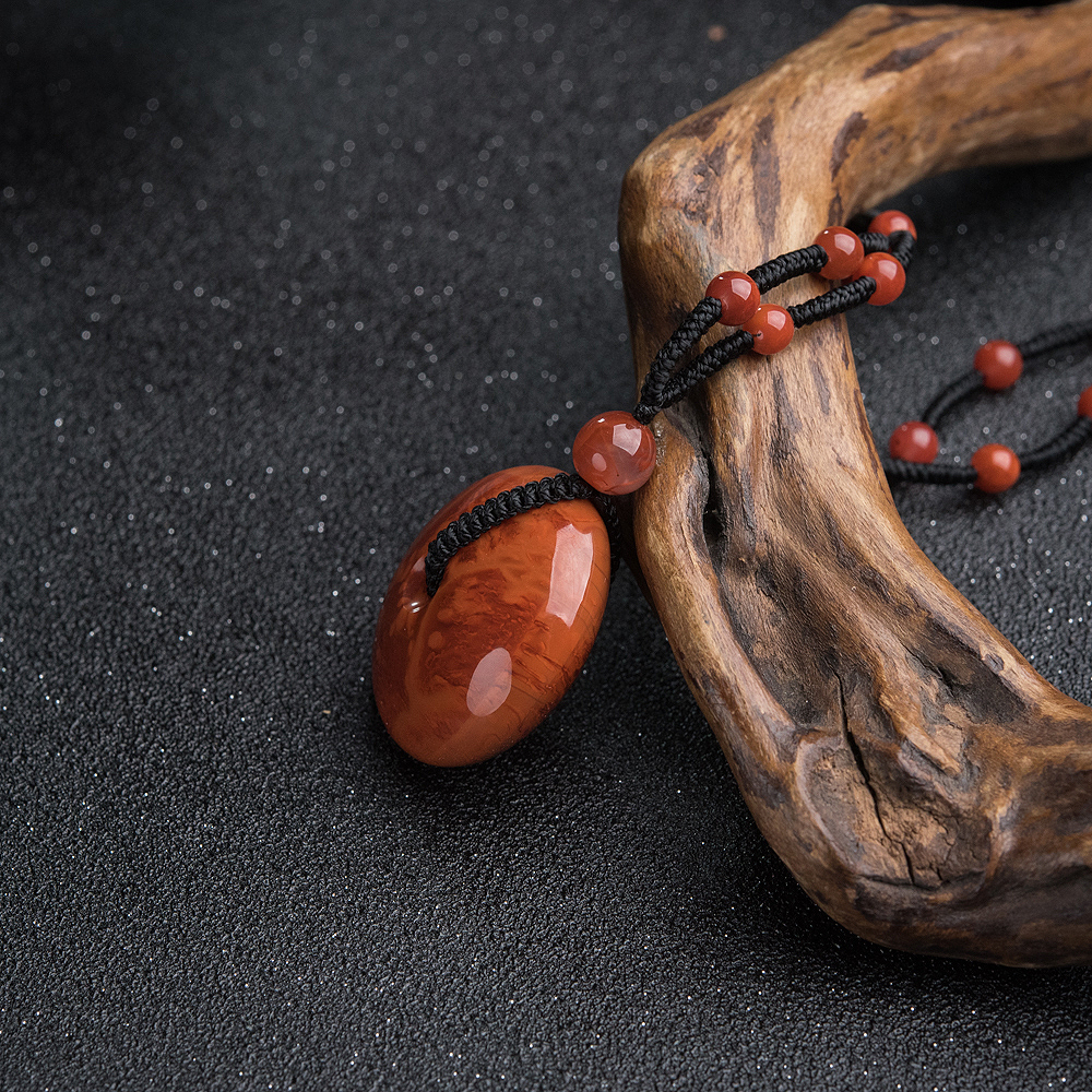 南红平安扣挂坠-红掌柜