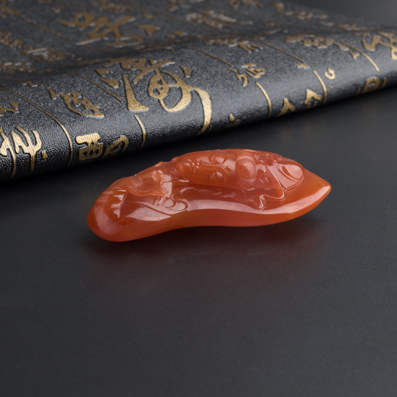 联合料南红观音头像吊坠-红掌柜