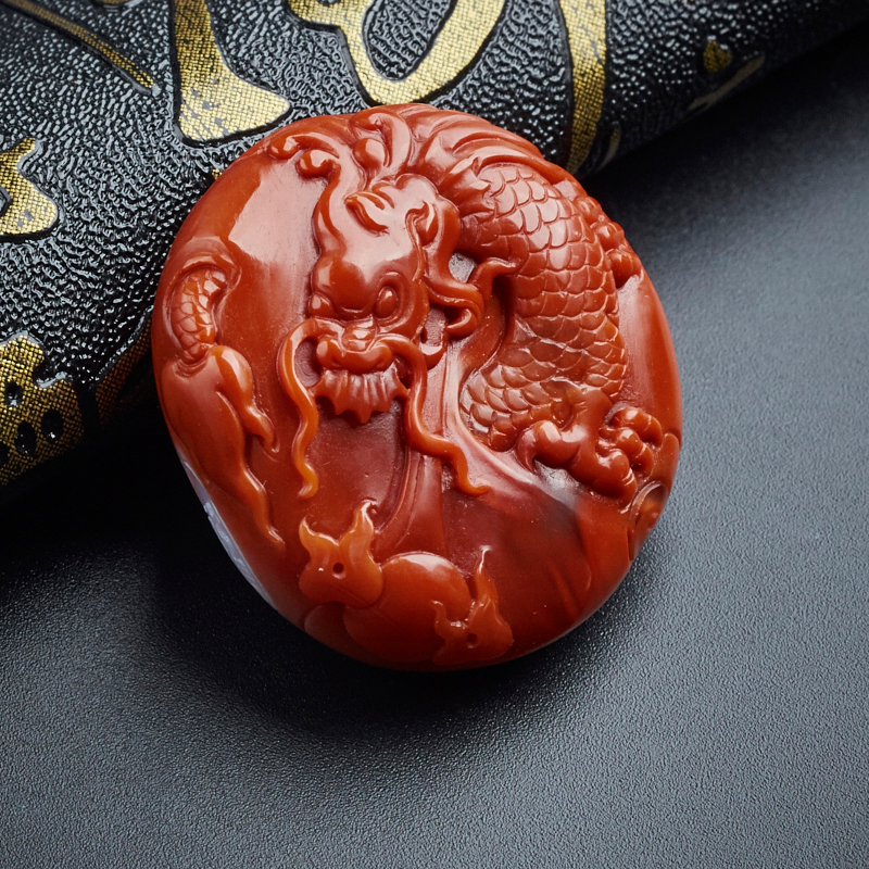 川料南红吊坠 - 红掌柜珠宝