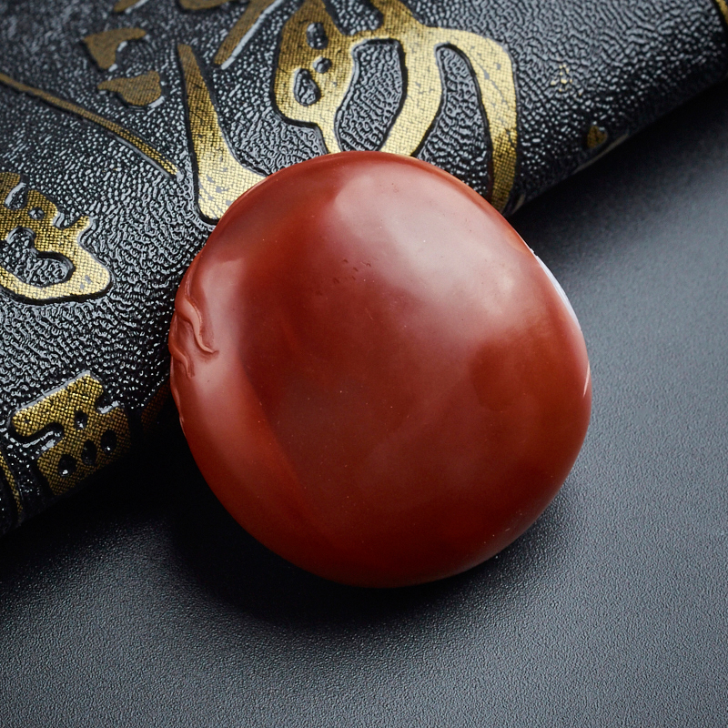 南红满肉柿子红龙吊坠 - 红掌柜珠宝