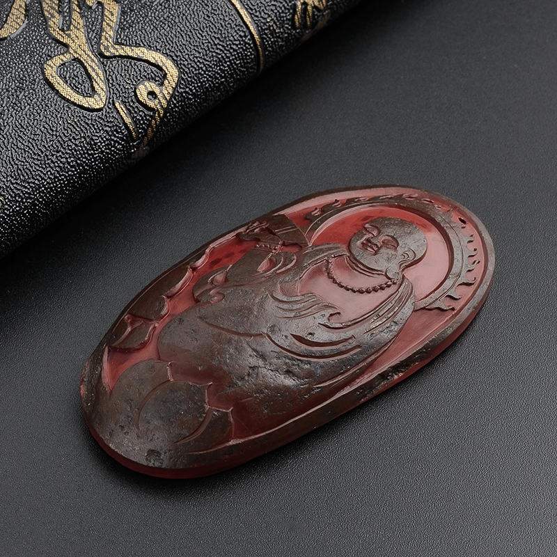 川料南红玄藏吊坠-红掌柜珠宝