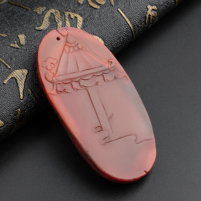 南红俏色玄藏吊坠-红掌柜珠宝