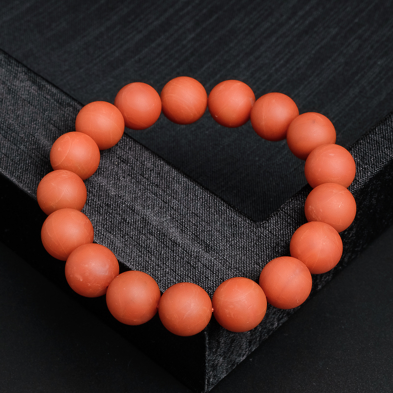 满肉柿子红手串-红掌柜珠宝
