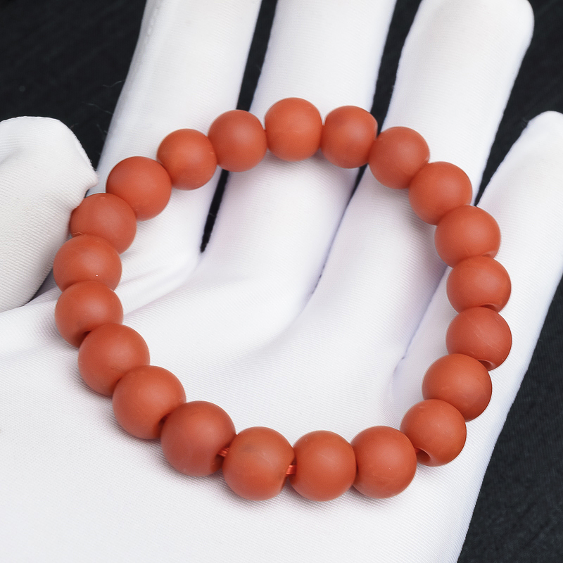 满肉南红苹果珠手串-红掌柜珠宝