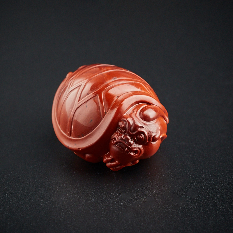 川料南红龙龟吊坠 - 红掌柜