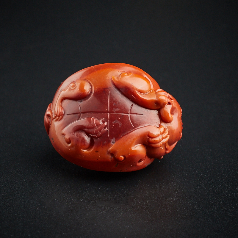 南红龙龟挂件 - 红掌柜