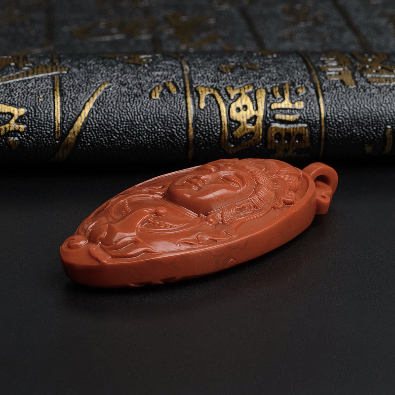 满肉南红观音吊坠-红掌柜