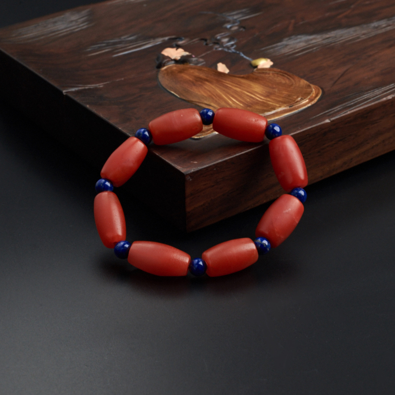 川料柿子红手链-红掌柜