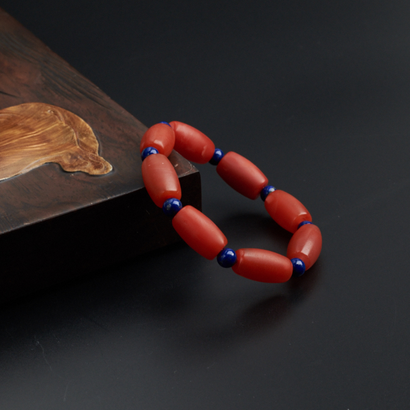 柿子红南红手链-红掌柜