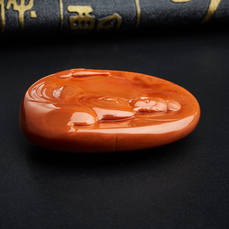 南红观音吊坠-红掌柜