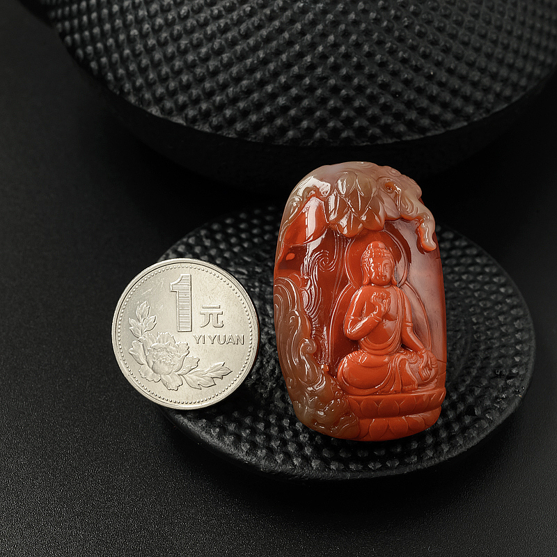 南红如来佛-红掌柜