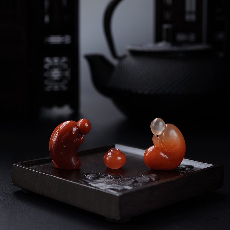 天然南红香插-红掌柜