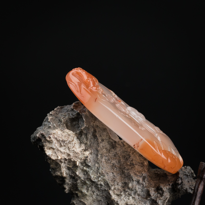 南红童子吊坠-红掌柜