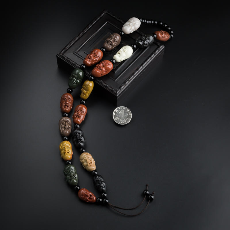 阿拉善玛瑙十八罗汉-红掌柜