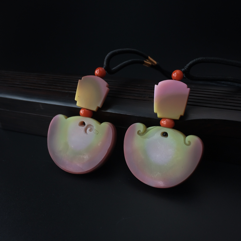 四川天然盐源玛瑙吊坠-红掌柜