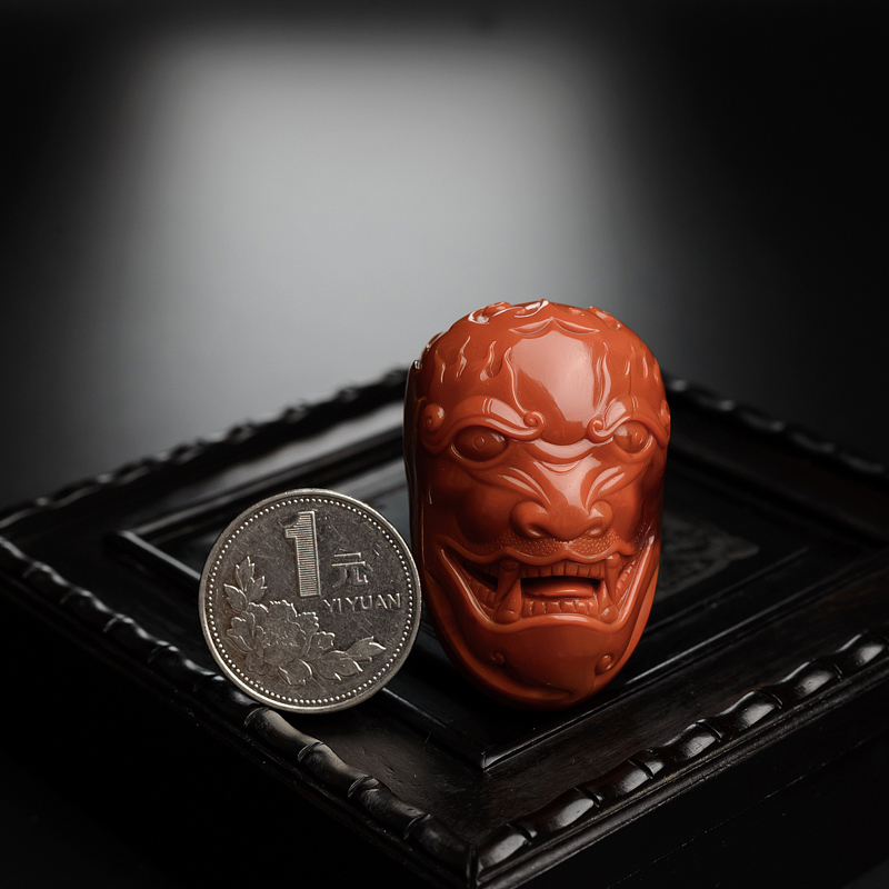 柿子红南红吊坠-红掌柜