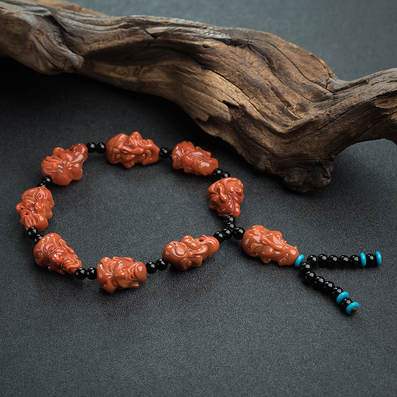 四川凉山南红十八罗汉手持-红掌柜