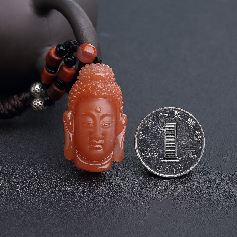 四川樱桃红南红吊坠-红掌柜