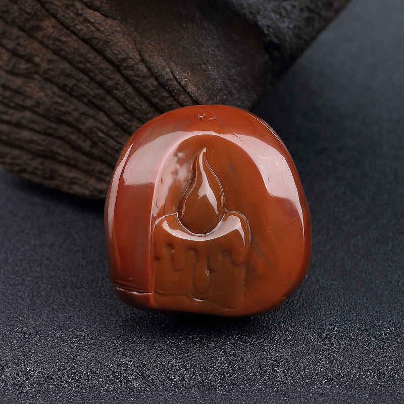 川料天然南红福在眼前吊坠-红掌柜