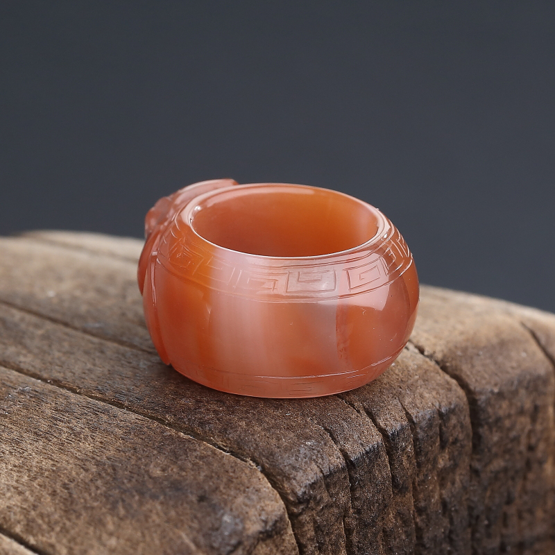 川料天然南红貔貅戒指-红掌柜